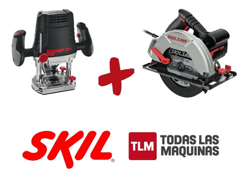 Combo Sierra Circular 1400w Fresadora Tupi Skil 1831 Skil