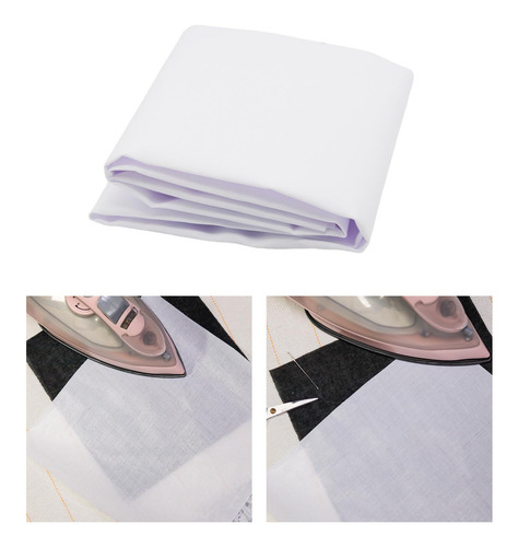Forro Fusible De Planchado Tela Adhesiva Entretela No Blanco