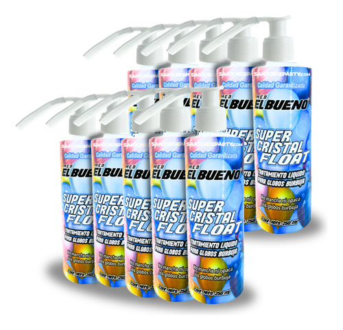 10 Super Cristal Float El Bueno Gel Sellador Adhesivo Globos