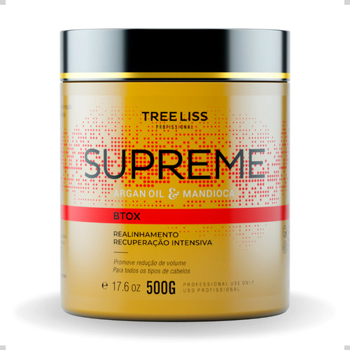 Máscara De Alinhamento Capilar Tree Liss Supreme 500g