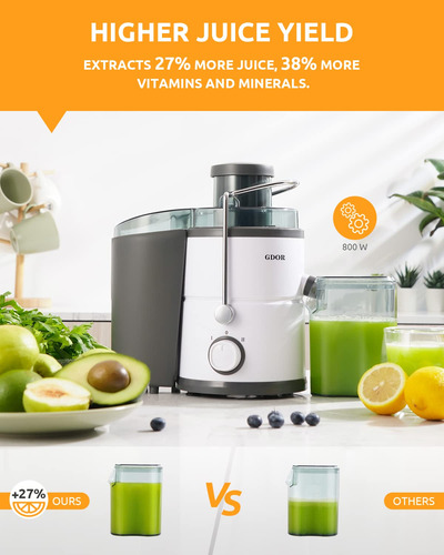 Exprimidor Gdor Con Motor De 800 W, Jarra De 800 Ml Y Conduc