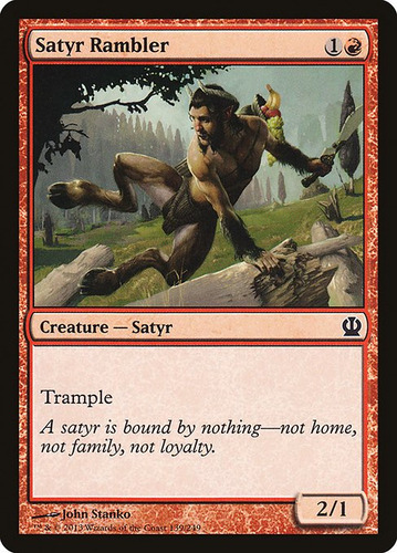 Carta Magic Satyr Rambler X4 Unidades Playset Mtg