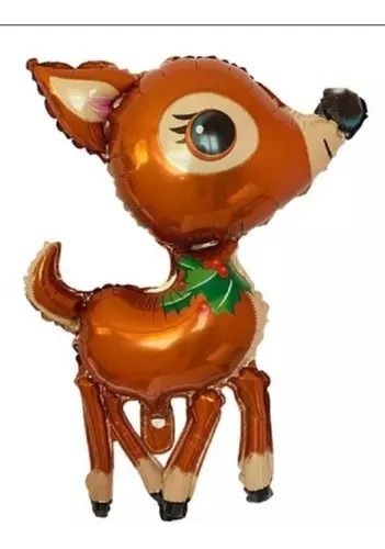 10 Globos Personajes Navideños Siluetas Navidad 24 Pulgadas 