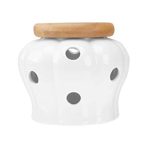 Bestonzon White Ceramic Canister Jar Container For Food...
