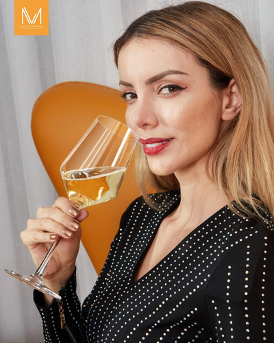 Oja Juego De 4 Copas De Vino Tinto, Copas De Vino De Cristal