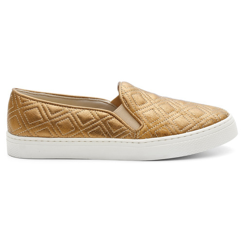 Iate Casual Slip On Feminino Couro Legitimo Palmilha Confort