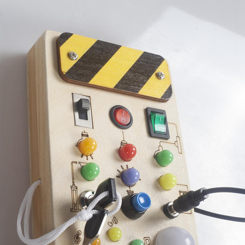 Led Montessori Busy Board Juguete De Viaje Desarrollo