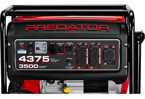 Generador De Energía Predator 4375 Watts (Usado)