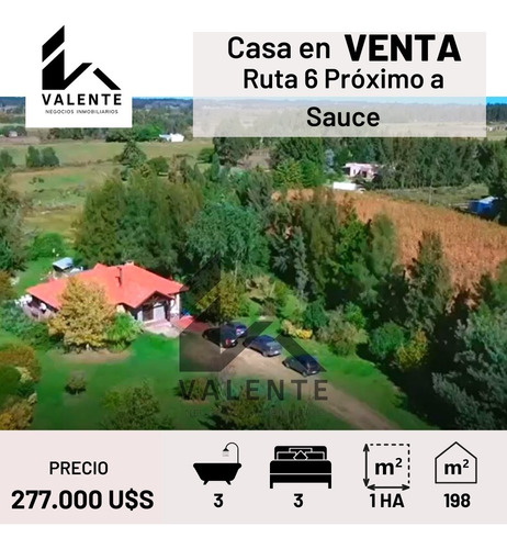 En Venta Magnifica Casa Sobre Ruta 6 Con 198 M² Edificados Y Un Terreno De 1ha(10.000m²)