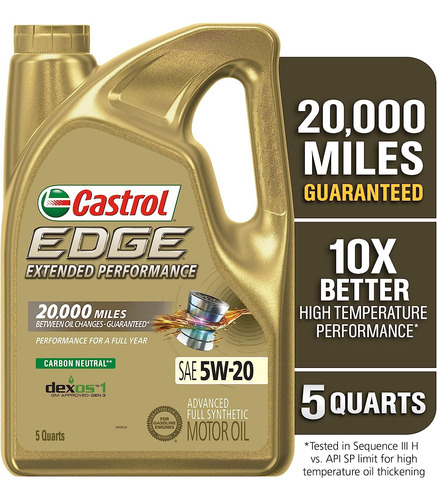 Aceite Castrol 5w20 Full Sintético Garrafa