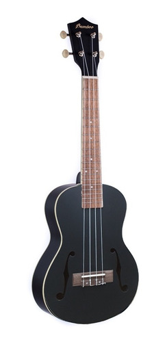 Ukelele Negro Tenor Bamboo U-26 Violin Con Funda Y Pua