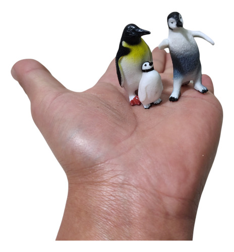 12 Pingüinos Miniatura Figuras