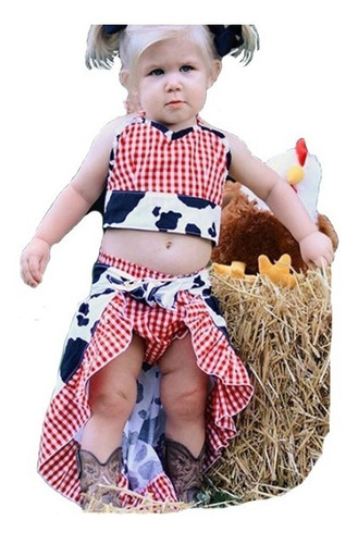 Fantasia Infantil Cowboy Fazendinha: Jardineira Lenço Chapéu