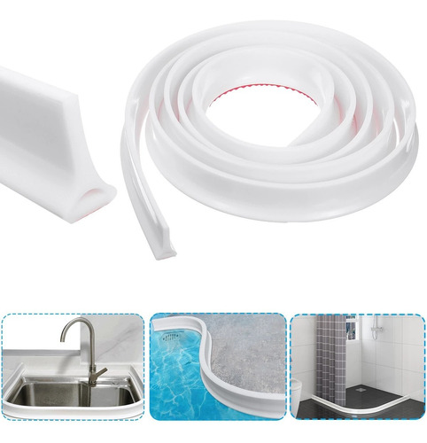 Barrera De Agua De Silicona Para Umbrales De Baño