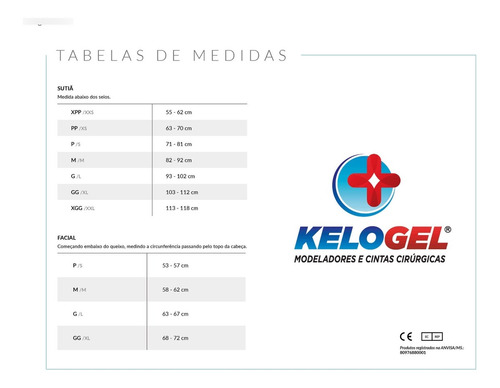 Modelador Curto Com Colchete Cor Preto Kelogel