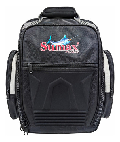 Bolsa Mochila De Pesca Com Bolsos Sumax 3 Estojos Apetrechos