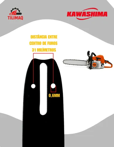 Sabre Saibro Facão P/ Motosserras Stihl 038 360 361 381 382