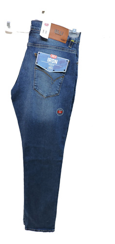 Jeans Oggi Hombre (iron) Cintura Baja Slim Fit Solo T (28)