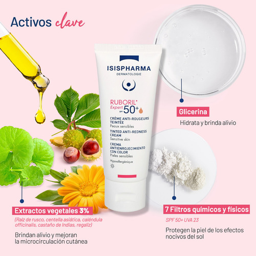 Ruboril Expert Spf 50+ 40ml Bloqueador Antienrrojecimiento