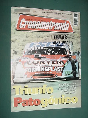 Revista Autos Cronometrando 142 Poster Lalo Ramos Silva Tc