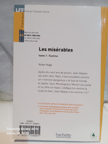 Les Miserables Tomo 1:fantine, Tomo 2 : Cosette (Usado)