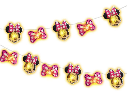 Disney Minnie Mouse - Cadena De Luces (5 Pies)