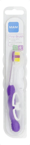 Escova dental infantil extramacia roxa First Brush Mam