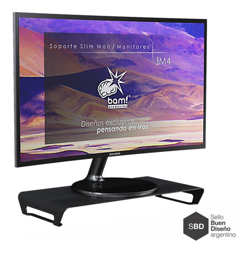 Imagen 2 de 7 de Soporte Monitor Notebook Slim iMac Samsung Bamm4 Premium!!!