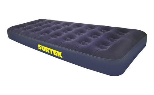 Colchon Inflable Surtek Colind Individual Terciopelo Valvula