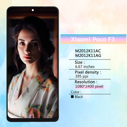 Zahin Pantalla Táctil Lcd Para Xiaomi Poco F3 Redmi K40 M2012k11ag M2012k11ac M2012k11c