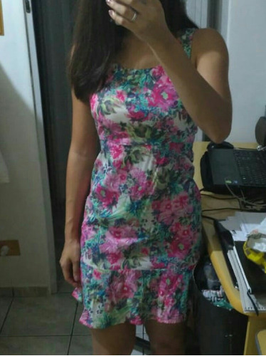 vestido floral mercado livre