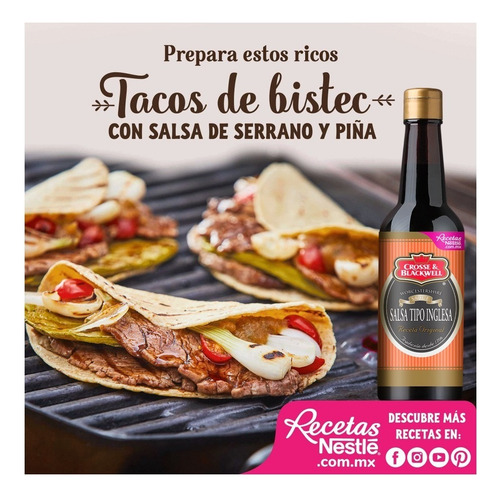 Salsa Inglesa Cross & Blackwell Receta Original Envase 290ml