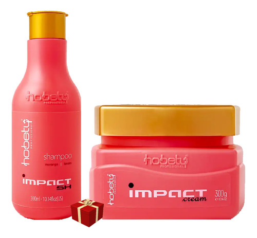 Hobety Kit Impact Shampoo E Mascara 300g Morango