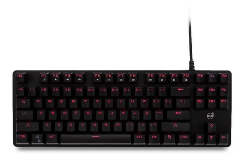 Teclado Mecânico Gamer Dazz Alpha Red Switch Gateron Red