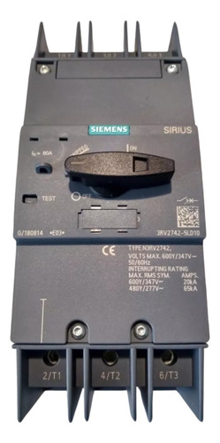 Guardamotor Siemens Fijo De 60a 3rv2742-5ld10.