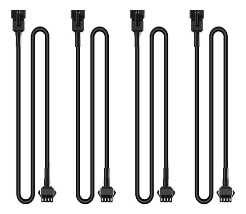 Cables De Extensión 4 Pines 101 Cm Y Divisores 2 Vías Led