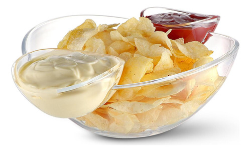 Moligou Chip Y Dip Bowl Set, Tazón Para Servir Con Chips Y