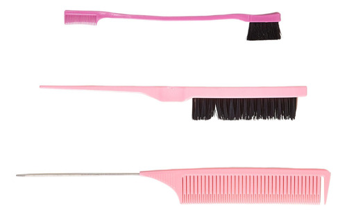 3x Professional Hair Styling Comb Set Sturdy Teasing Brush