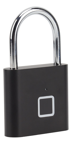 Candado De Cierre Con Huella Dactilar Negro 0.5s Unlock A Pr