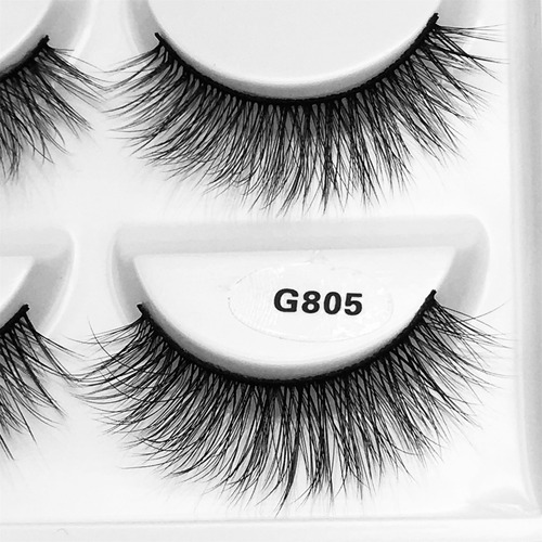 Mink Lashes Real Effective Siberian Mink F^ur Lashes Round L