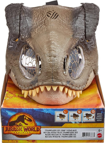 Jurassic World Máscara Muerde Y Ruge De T-rex