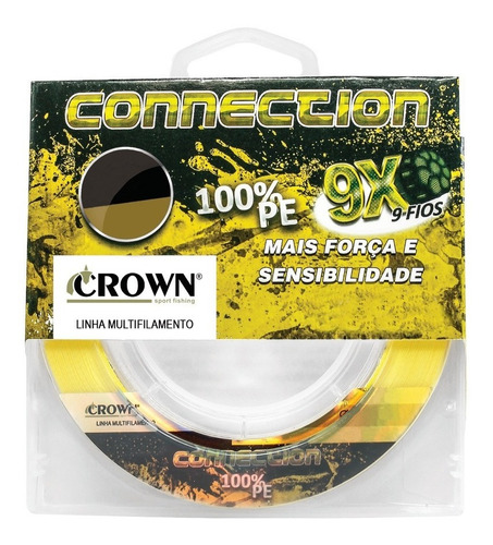 Linha De Pesca Crown Connection 9 Fios Am. 0,28mm 50lbs 150m