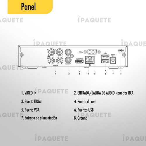 Imagen 9 de 10 de Kit Camaras Seguridad Dahua Dvr Hdd Balun Conector + Fuente
