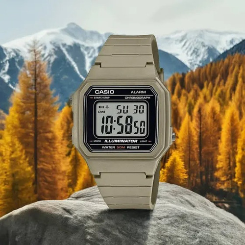 Reloj Casio W 217h 5av Arena Arena Negro