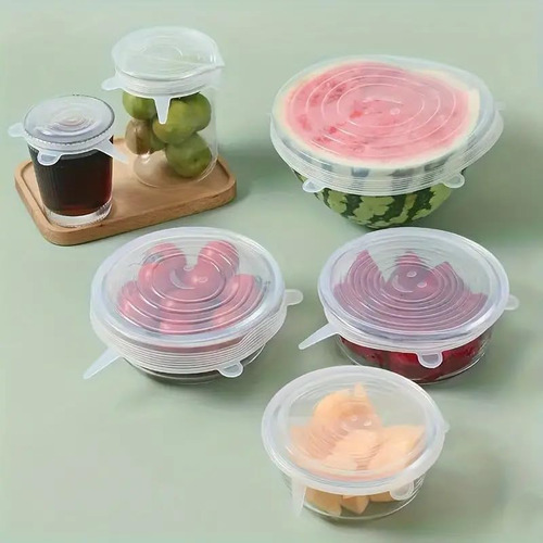 Tapas Herméticas De Silicón Flexibles Reutilizables 6
