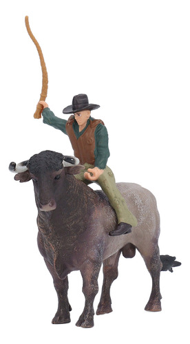 Figura Española Modelo Vaca Montando, Vaquero, Vaquero