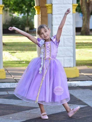 Sufijo multa Pino Vestido Disfraz Princesa Rapunzel De Disney (enredados) | Envío gratis