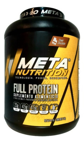 Suplemento En Polvo Meta Nutrition Full Protein Proteína Sabor Power Chocolate  En Pote De 2kg