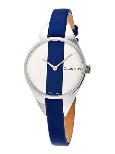 Reloj Calvin Klein Rebel Quartz Azul Para Mujer Original