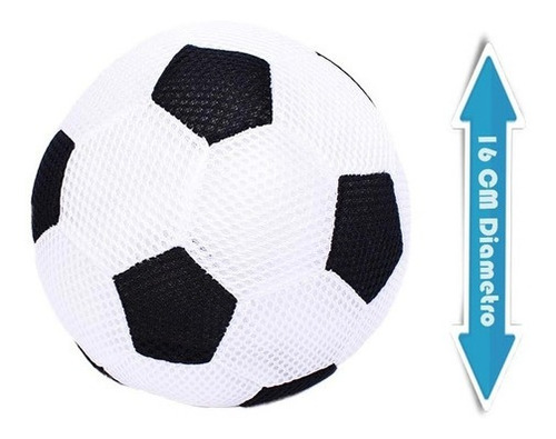 Imagen 3 de 6 de Pelota Futbol De Tela Para Bebe Con Cascabel El Duende Azul